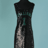 Robe T-shirt Galliano recouverte de paillettes cousues