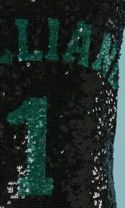 Alternative view of Robe T-shirt Galliano recouverte de paillettes cousues