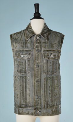 Veste en jean sans manches Christian Dior par Galliano