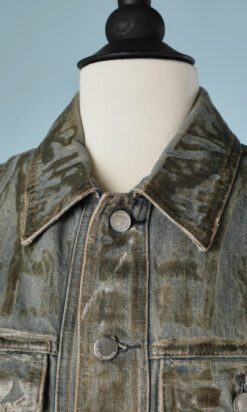 Alternative view of Veste en jean sans manches Christian Dior par Galliano