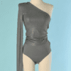 C5296-Body-Alexandre-Vauthier-jersey-viscose-gris-strass-1manche-longue-T38