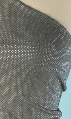 Alternative view of Body Alexandre Vauthier en jersey gris et strass