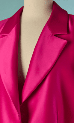 Alternative view of Veste Yves Saint Laurent 1980-1990 en satin rose shocking