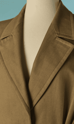 Alternative view of Veste Yves Saint Laurent 1990 en lainage beige kaki
