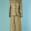 C8139-Tailleur-1960-en-lainage-vert-bleu-or-passementerie-or-T40