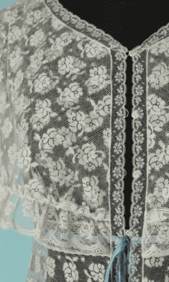 Alternative view of Déshabillé 1950 en dentelle de nylon transparent blanc
