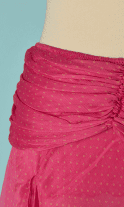 Alternative view of Jupe Lolita Lempicka en mousseline rose et dentelle