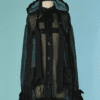 C8112-Veste-Chanel-en-organza-noir-avec-capuche-001