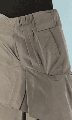 Alternative view of Jupe Marc Jacobs en taffetas de soie grise coupe asymétrique