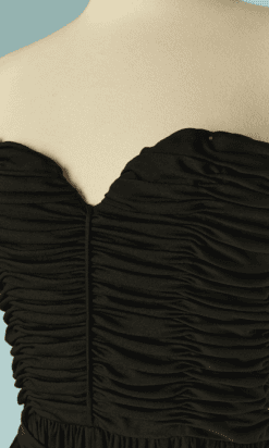 Alternative view of Combinaison pantalon bustier Loris Azzaro en jersey noir