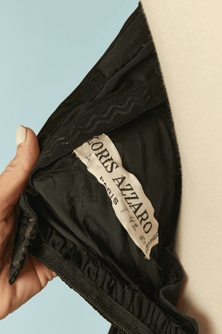 Combinaison pantalon bustier Loris Azzaro en jersey noir – Image 8