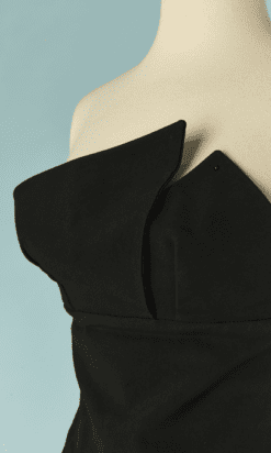 Alternative view of Robe Alexandre Vauthier couture en laine et soie noire